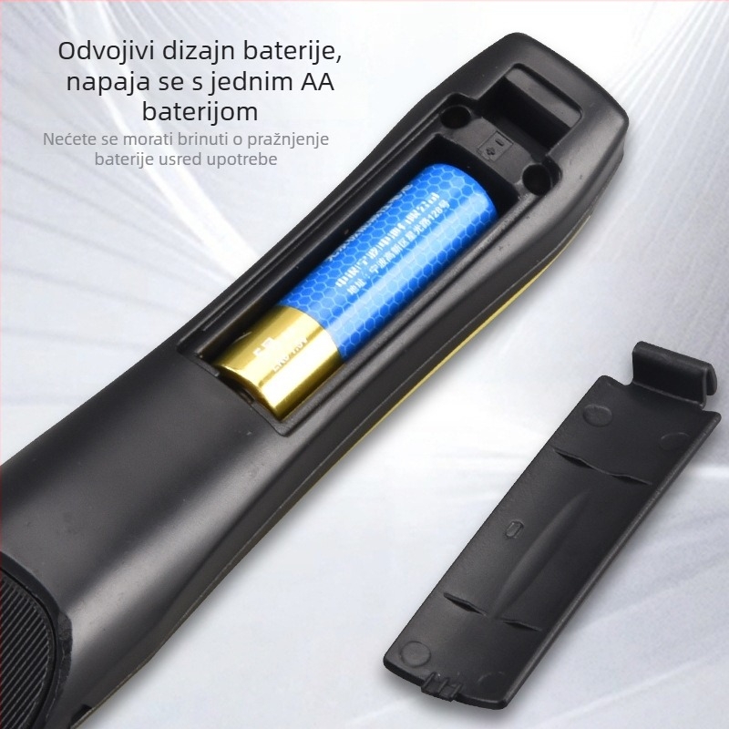 Šišač kose - baterijsko napajanje, brushless motor, oštrica od nehrđajućeg čelika, izmjenjiva baterija 300–500 mAh, radno vrijeme 0–1 h
