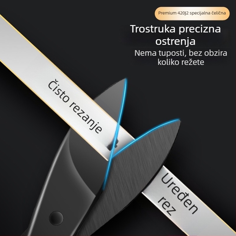 Trimer za nosne dlake od nehrđajućeg čelika s okruglom glavom, napajanje baterijom ili solarnom energijom, potpuno se pere