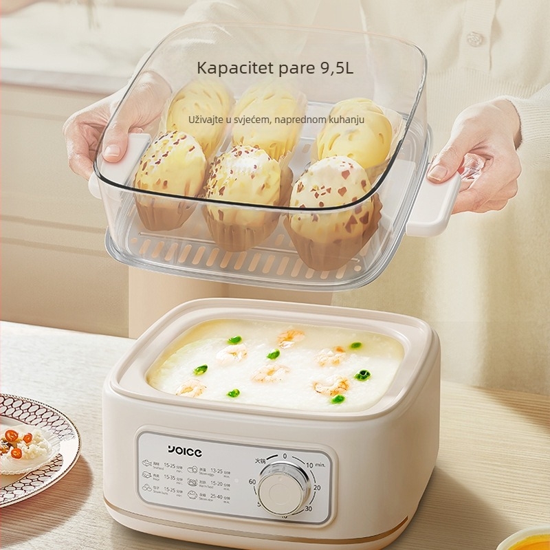 Električni parovnik Y-DZ02, trostruki sloj, kapacitet 8-10 L, 1000 W, 220 V