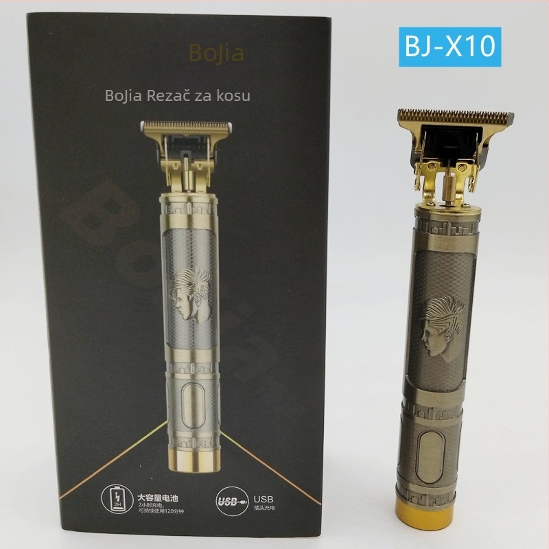 Boga BJ-X10 električni kliper za kosu, bežični, oštrice od nehrđajućeg čelika, ugrađena baterija