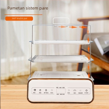 Električni parni lonac s trostrukim slojem, kapacitet 24 L, dodirno upravljanje, 800 W, 220 V/50 Hz