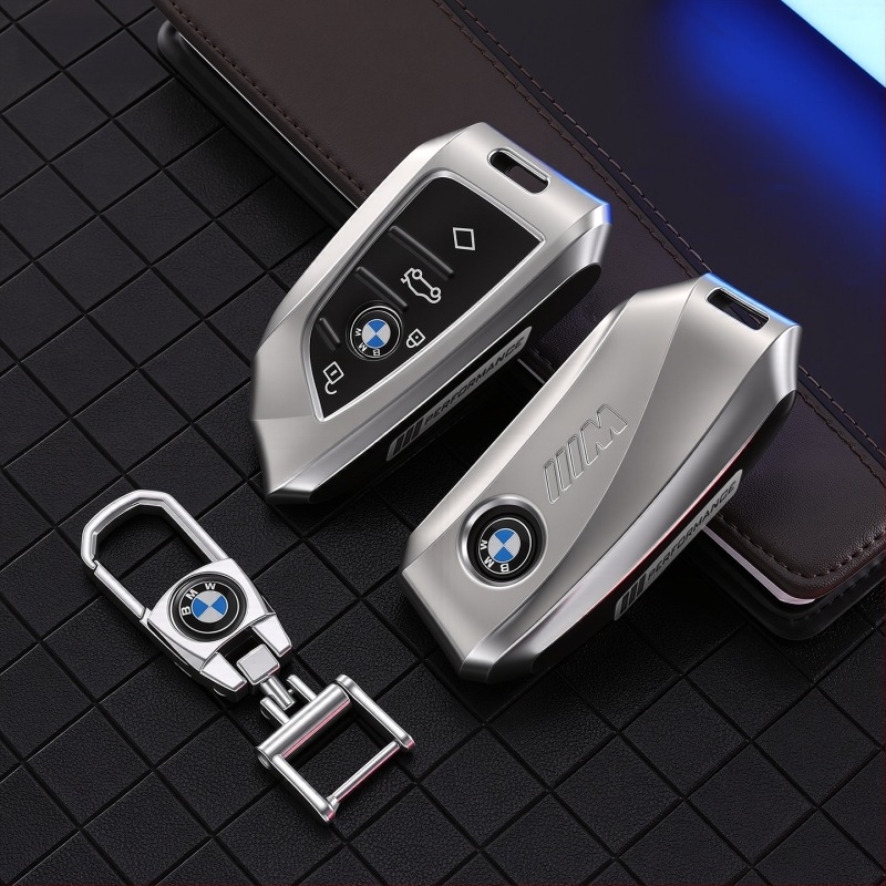BMW kućište ključa od cinkove legure, kompatibilno s 5. serijom, 3. serijom (325Li), 530, X5, X3, X2, X6, X7 – vrhunska kvaliteta