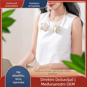 Ventilator za vrat USB, punjivi, motor bez četkica, 3 brzine, baterija 300–500 mAh