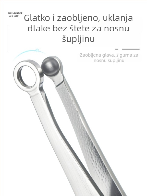 Trimer za nosne dlačice s kružnim dizajnom, napajan putem mreže, bez baterije