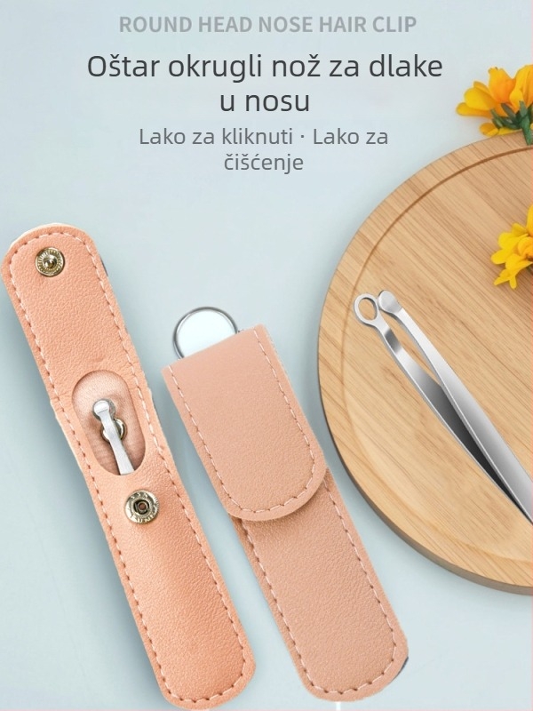 Trimer za nosne dlačice s kružnim dizajnom, napajan putem mreže, bez baterije