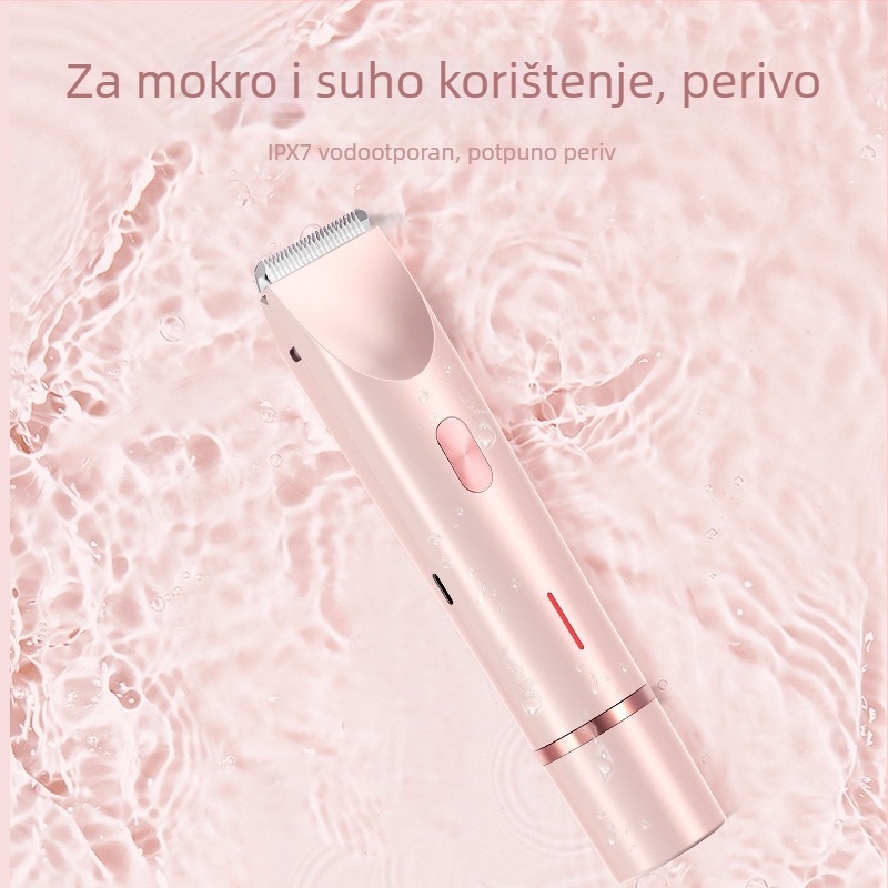 Ženski električni brijač za tijelo, model 0236L, USB napajanje, brushless motor, odvojiva glava za rezanje, za mokro i suho korištenje