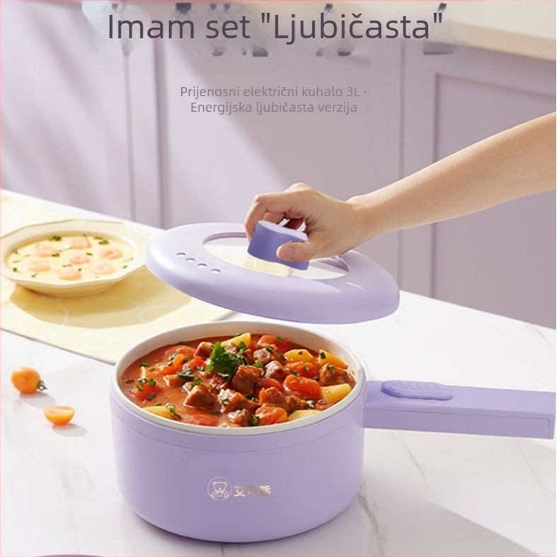 Električna para kuhaonica s dvije razine, kapacitet ispod 6 L, upravljanje gumbima, nelepiva unutarnja površina, model 06Cr19Ni10