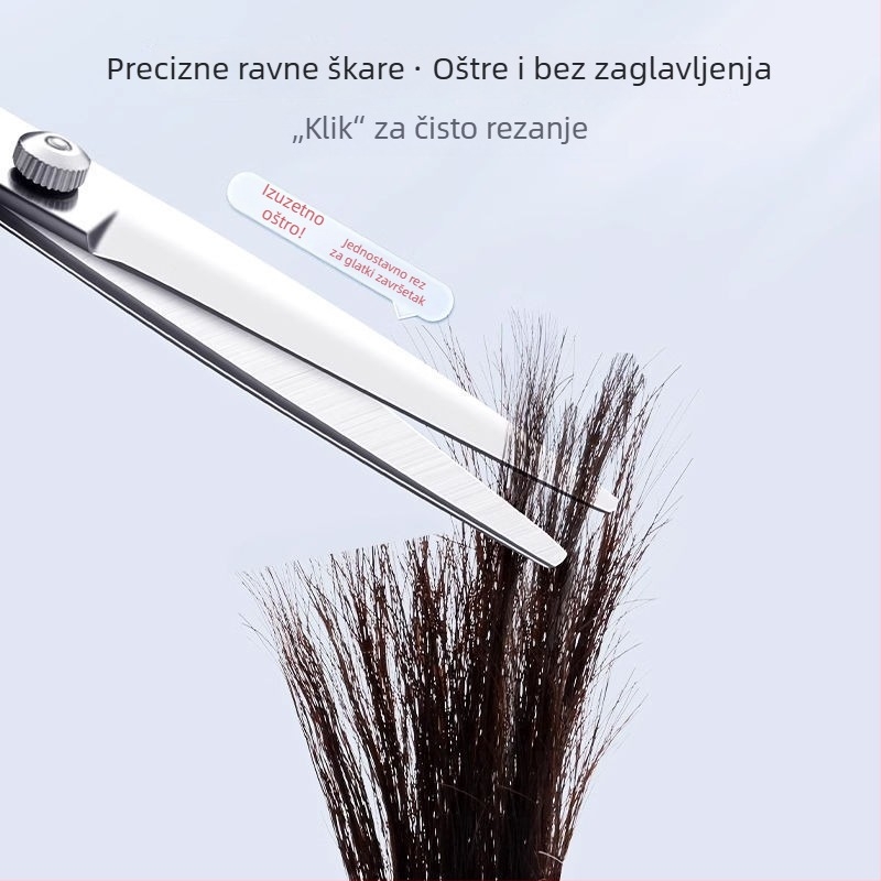 Profesionalne škare za kosu za kućnu upotrebu – škare za prorjeđivanje kose i za šišanje, set alata za samostalno šišanje