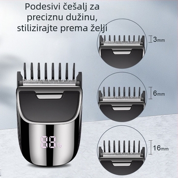 York električni stroj za šišanje kose za kućnu upotrebu s keramičkom oštricom, čišćenje bez vode