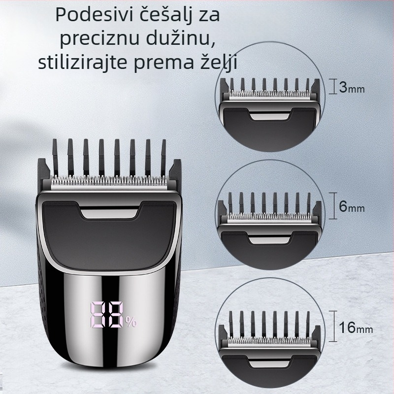 York električni stroj za šišanje kose za kućnu upotrebu s keramičkom oštricom, čišćenje bez vode