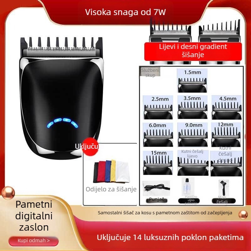 York električni stroj za šišanje kose za kućnu upotrebu s keramičkom oštricom, čišćenje bez vode