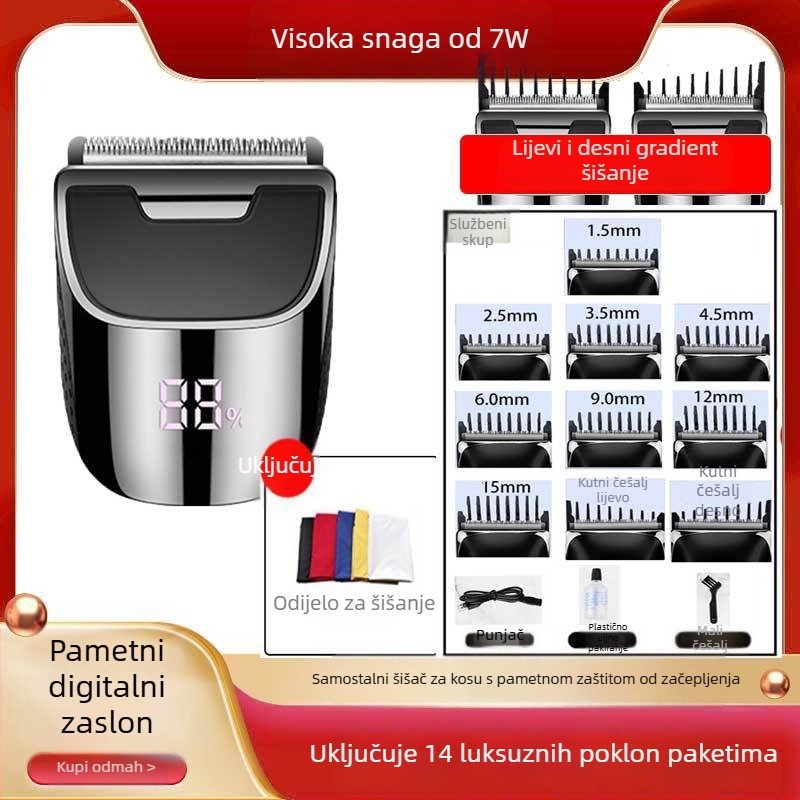 York električni stroj za šišanje kose za kućnu upotrebu s keramičkom oštricom, čišćenje bez vode