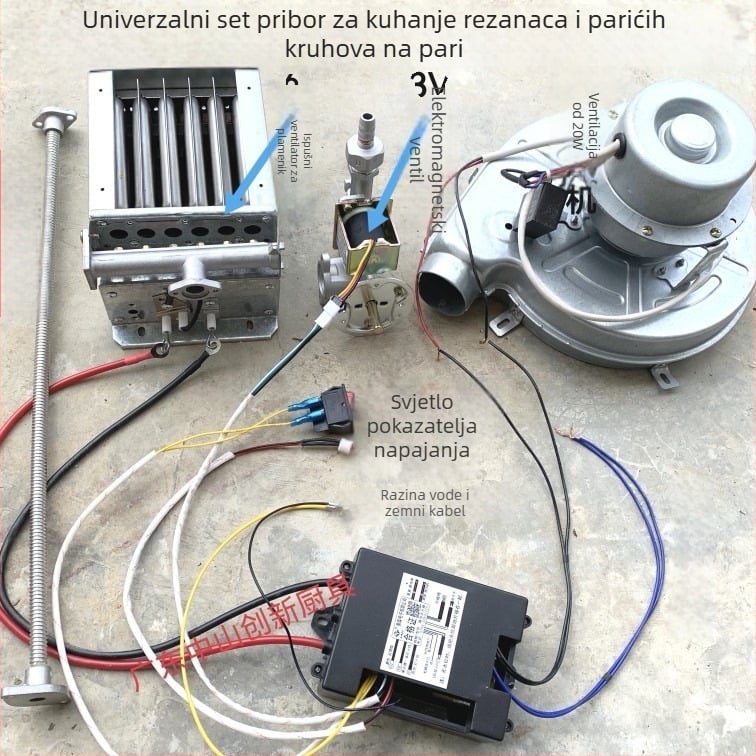 Električni dodatak za električnu parnu kuhaču za rezance i knedle, s jednim slojem, 3W snage, univerzalna kompatibilnost.