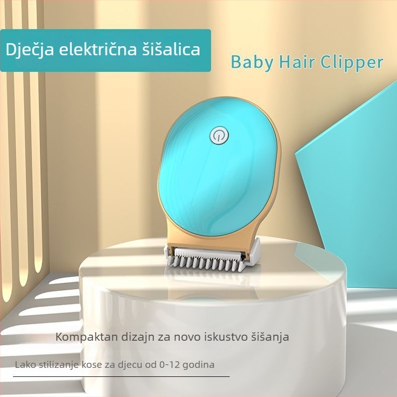 Električni dječji kliper za kosu, motor bez četkica, keramička oštrica, punjiv, nije vodootporan