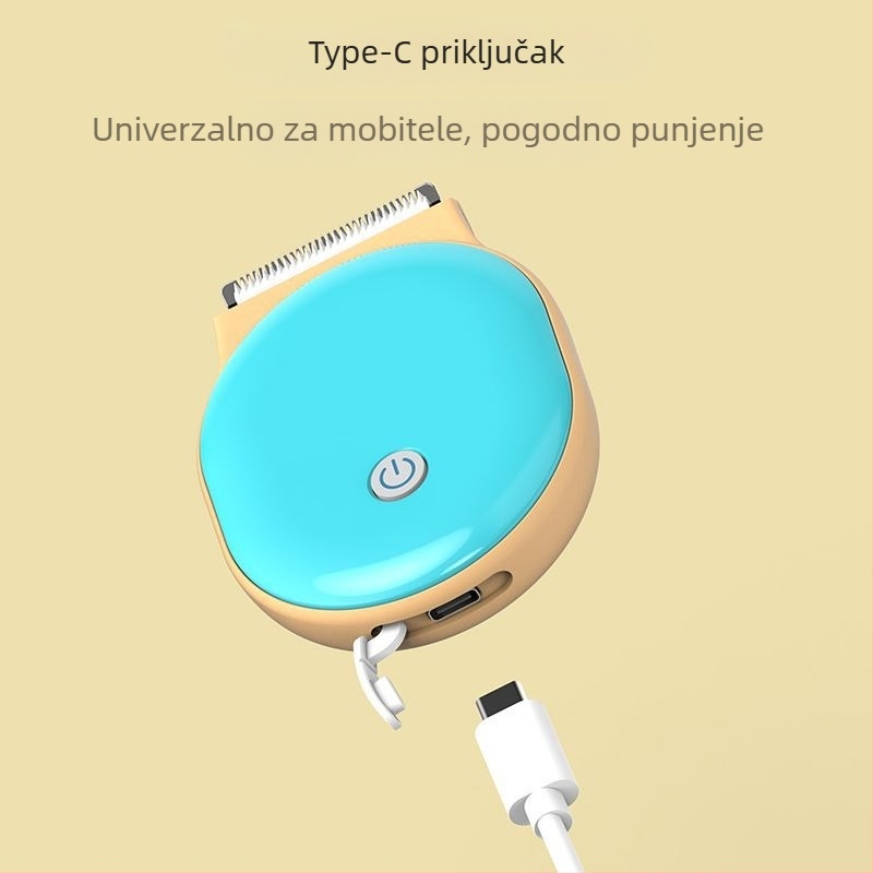 Električni dječji kliper za kosu, motor bez četkica, keramička oštrica, punjiv, nije vodootporan