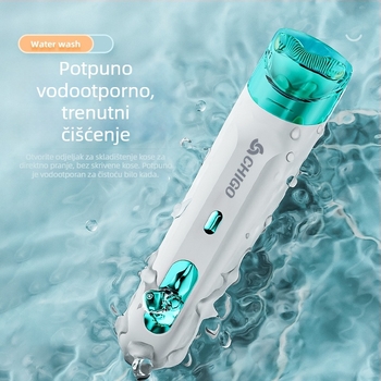 Dječji električni šišač za kosu s keramičkom oštricom, vodootporan, model 6658, pogodan za djecu, dvostruka napajanja (punjenje/struja)