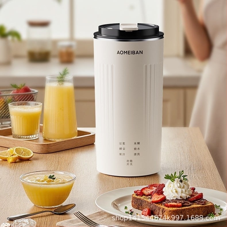 Prijenosna mašina za sojino mlijeko za 1 osobu s automatskim čišćenjem, 300W, 110–220V, kapacitet 300 ml
