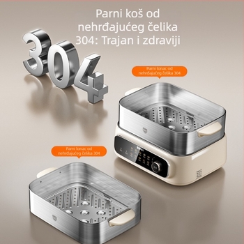 Supor električni pari kuhalo, tri sloja, nehrđajući čelik, kapacitet 10 L+, dodirno upravljanje