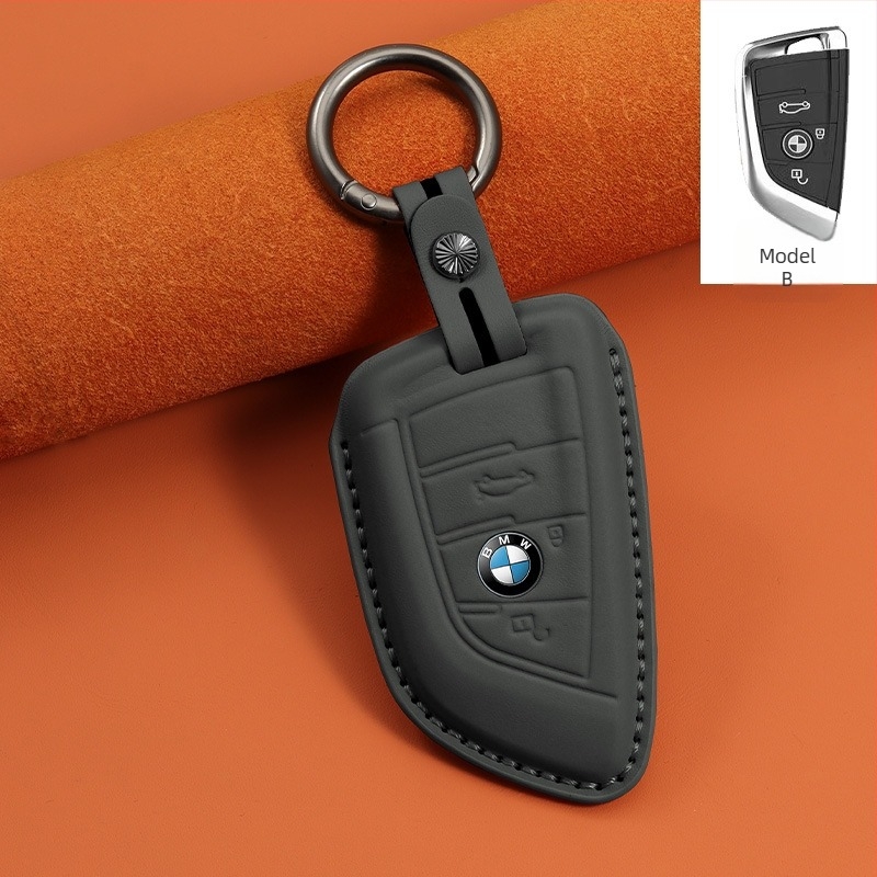 BMW kućište za ključ od prave kože – luksuzni stil, kompatibilno s serijama 1/3/5 i modelima X1/X3/X5, mogućnost prilagodbe