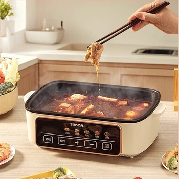 Električni parni lonac za kućnu upotrebu, višeslojni, 26 L kapacitet, 1200 W, 220 V, 50 Hz