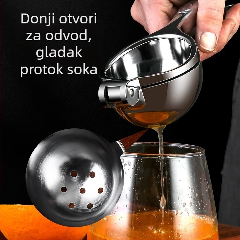 Ručni cijeđivač za citruse – limun, naranča, nar, moderni minimalistički dizajn, bez električne energije