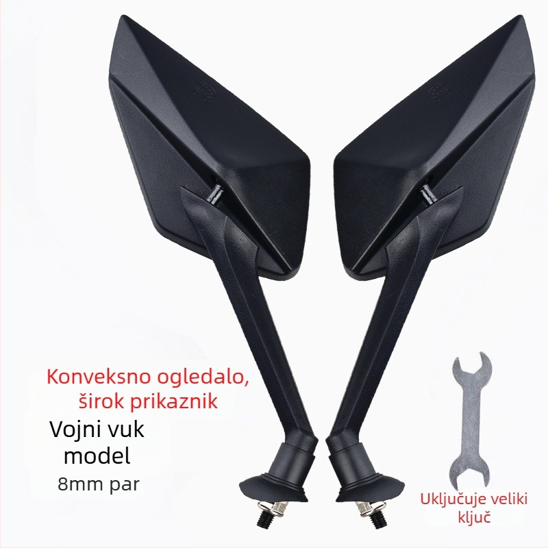 Retrovizor za električna vozila - široki vidni kut, univerzalna prilagodba triciklima