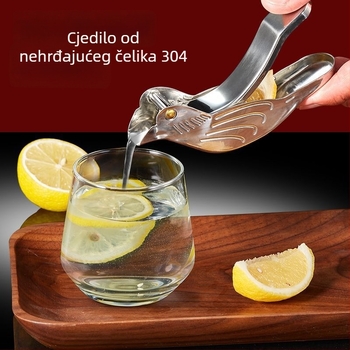 Ručni iscijeđivač citrusa – ručna upotreba, Nehrđajući čelik 304, Višestruka upotreba, Za limun i naranču