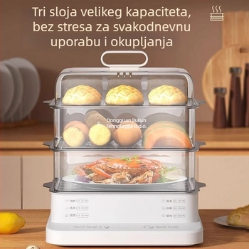 Električni parni kuhalo, jednoslojno, kapacitet 10 l ili više, kontrola dodirom, model 166