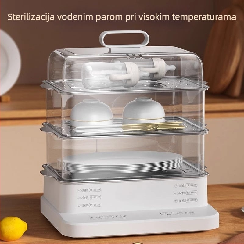 Električni parni kuhalo, jednoslojno, kapacitet 10 l ili više, kontrola dodirom, model 166