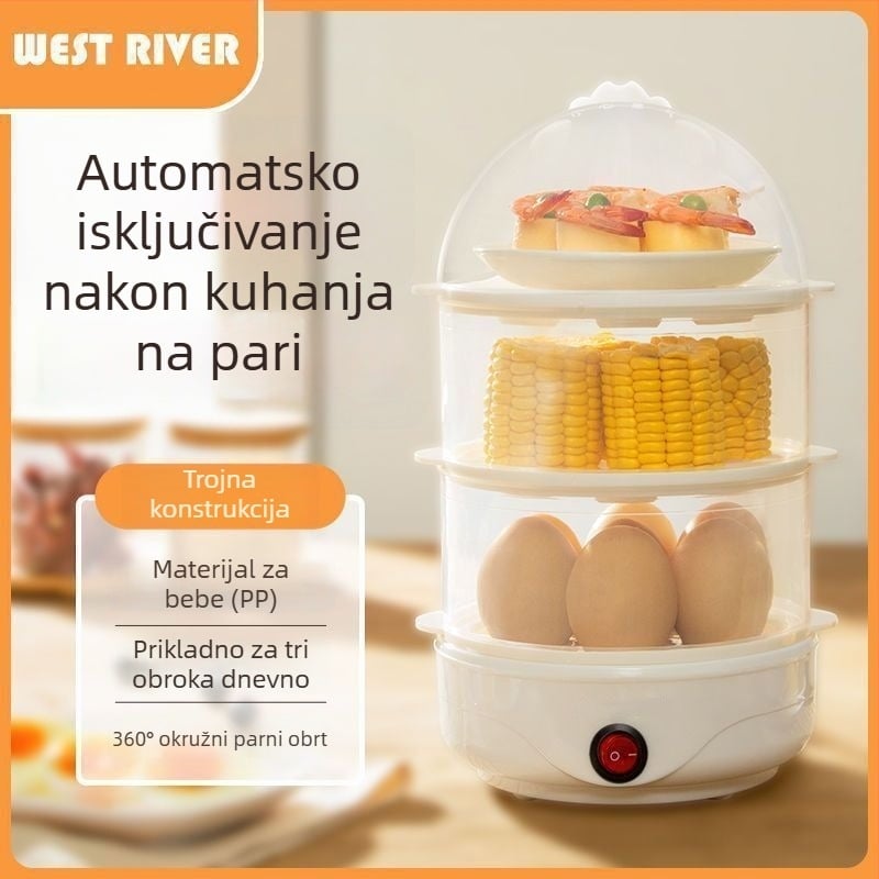 Električni parni kuhalo, jednoslojno, kapacitet 10 l ili više, kontrola dodirom, model 166