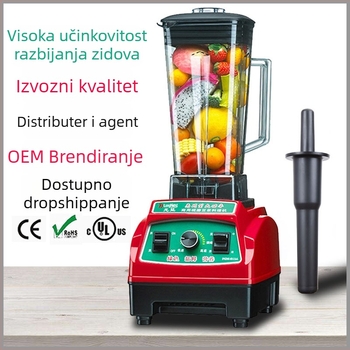 Višenamjenski blender za čajne trgovine s mliječnim napitcima, kuhinjski stroj visokih brzina, kapacitet ispod 10 L, 1500 W, više od 7 brzina, kućište od nehrđajućeg čelika