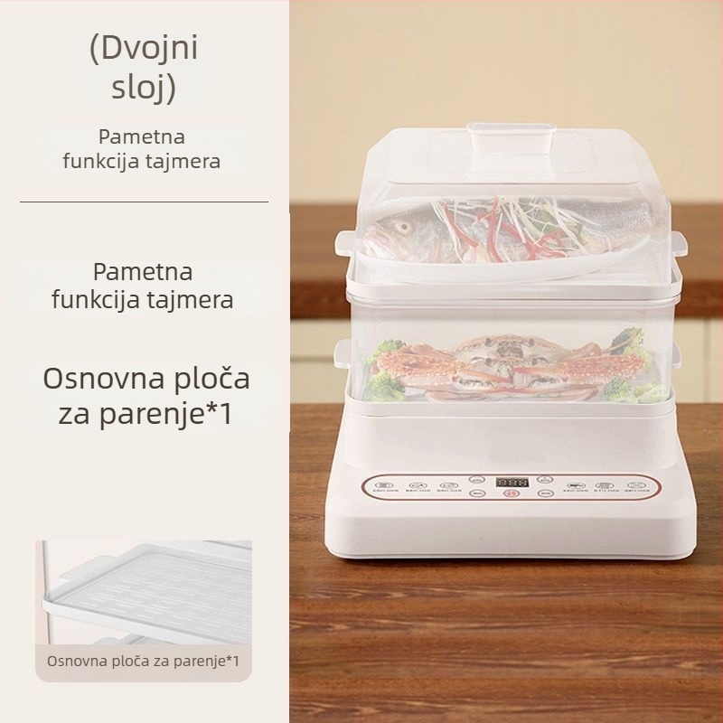 Električno parno kuhalo, s jednim slojem, kapacitet iznad 10 L, dodirno upravljanje, funkcija rezervacije