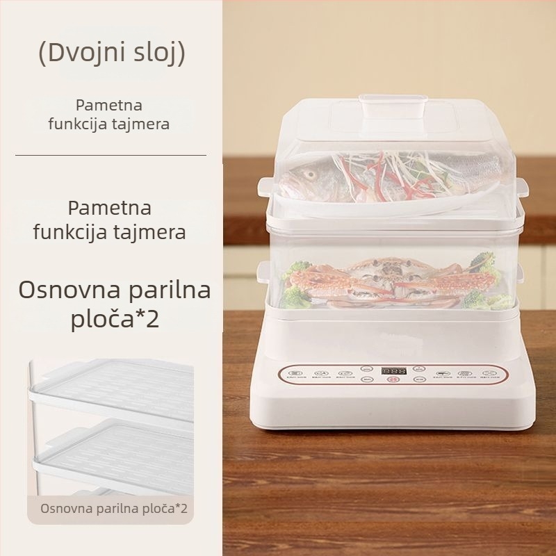 Električno parno kuhalo, s jednim slojem, kapacitet iznad 10 L, dodirno upravljanje, funkcija rezervacije