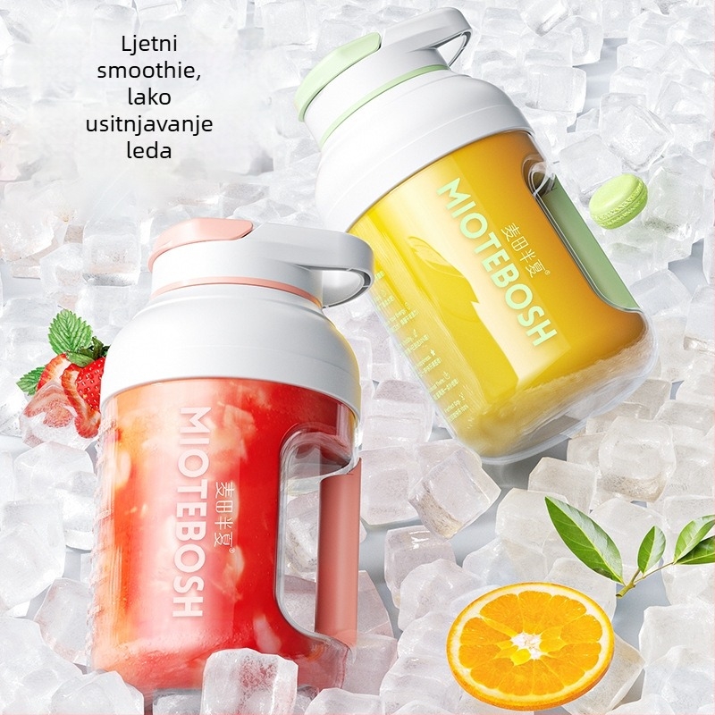 Prijenosni bezžični sokovnik u čaši, 1,5 L kapaciteta, 200 W, do 20 000 ot/min, ugrađena baterija, automatsko čišćenje