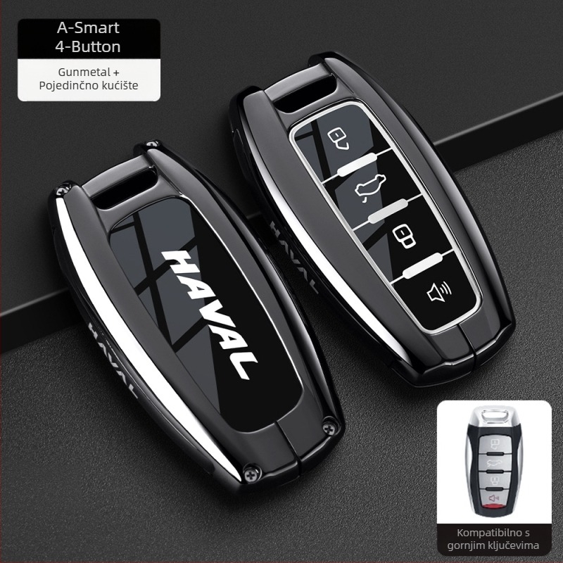 Poklopac ključa za Haval – kompatibilan s H6, F7 Gen3, M6 Gen2, H7, Xiaolong, H9, H2; Cinkova legura, Visoka kvaliteta, Boden brand