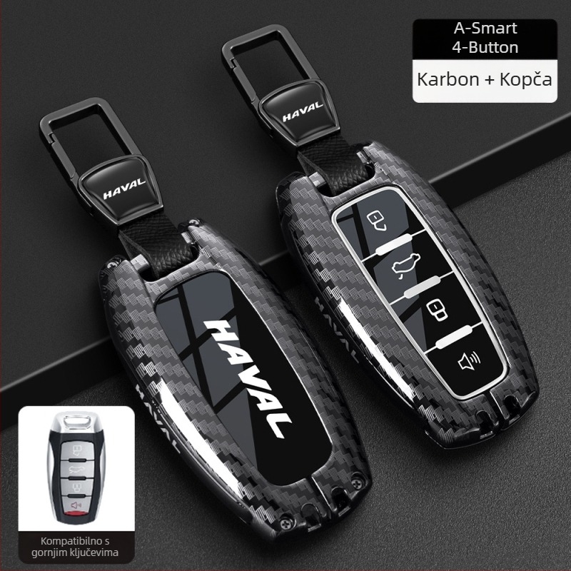 Poklopac ključa za Haval – kompatibilan s H6, F7 Gen3, M6 Gen2, H7, Xiaolong, H9, H2; Cinkova legura, Visoka kvaliteta, Boden brand