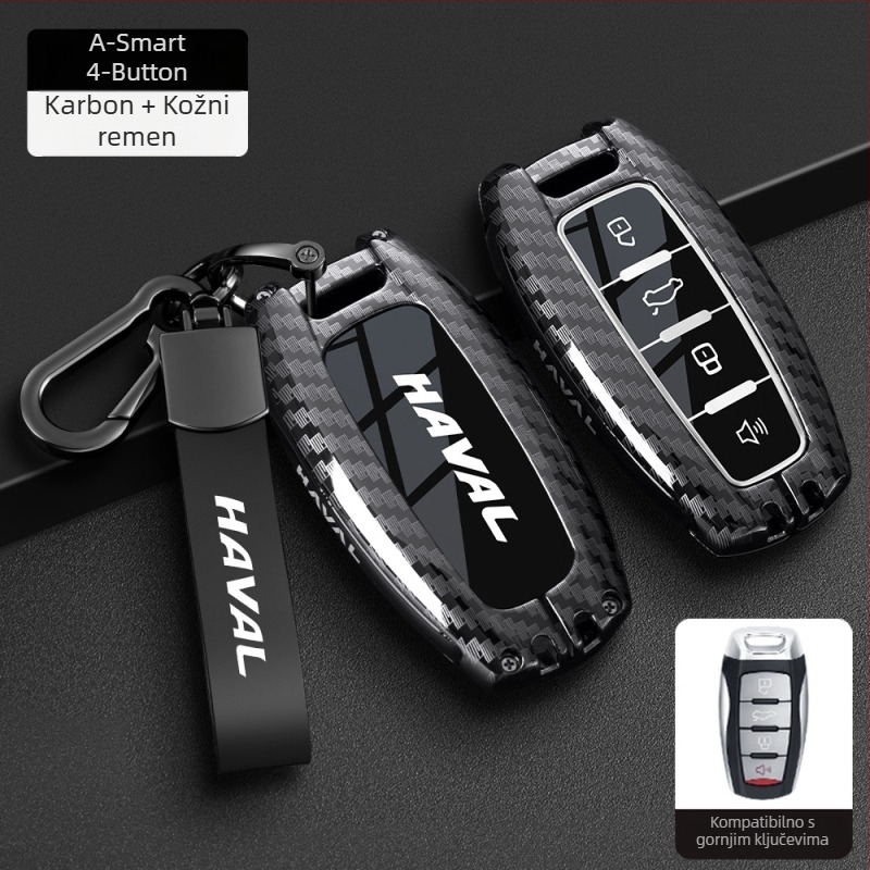 Poklopac ključa za Haval – kompatibilan s H6, F7 Gen3, M6 Gen2, H7, Xiaolong, H9, H2; Cinkova legura, Visoka kvaliteta, Boden brand