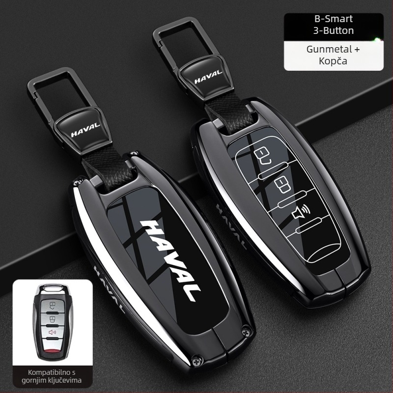 Poklopac ključa za Haval – kompatibilan s H6, F7 Gen3, M6 Gen2, H7, Xiaolong, H9, H2; Cinkova legura, Visoka kvaliteta, Boden brand