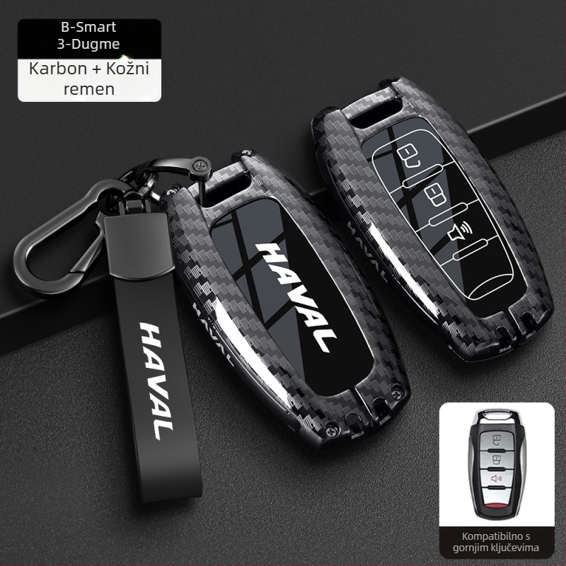 Poklopac ključa za Haval – kompatibilan s H6, F7 Gen3, M6 Gen2, H7, Xiaolong, H9, H2; Cinkova legura, Visoka kvaliteta, Boden brand