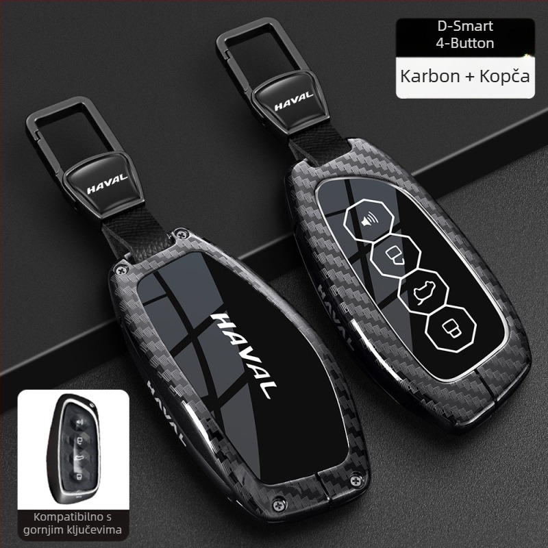 Poklopac ključa za Haval – kompatibilan s H6, F7 Gen3, M6 Gen2, H7, Xiaolong, H9, H2; Cinkova legura, Visoka kvaliteta, Boden brand