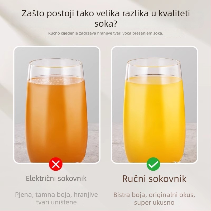 Ručni cijeđivač limuna od nehrđajućeg čelika 304 – kompaktn alat za kućnu izradu soka od citrusa i voća