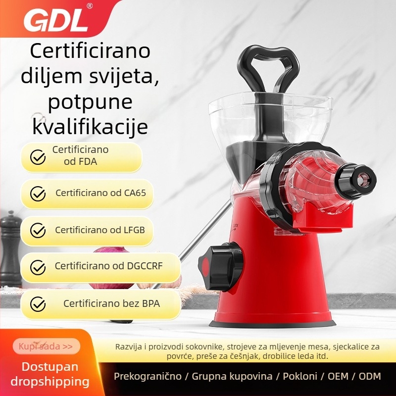 Gadalai ručni cijeđivač soka za kućnu i vanjsku upotrebu, sok voća i povrća, prijenosno