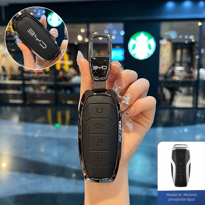 Kućište ključa BYD NIUPONG - cinkova legura, minimalistički stil, moguć prilagodba