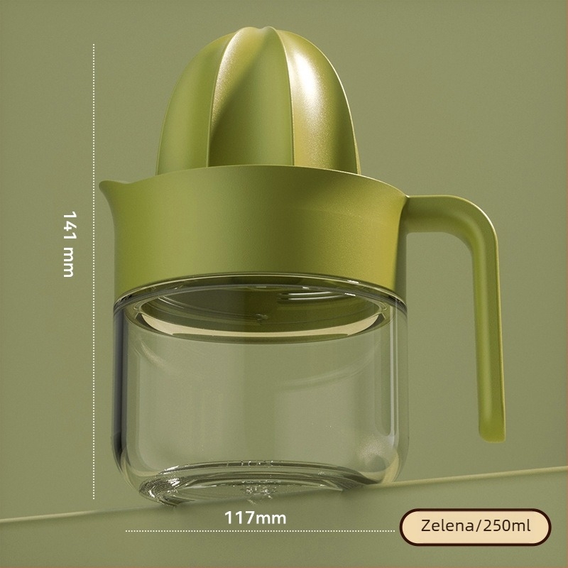 Ručni citrusni squeezer, višefunkcionalan, materijali: PP + silikon + staklo