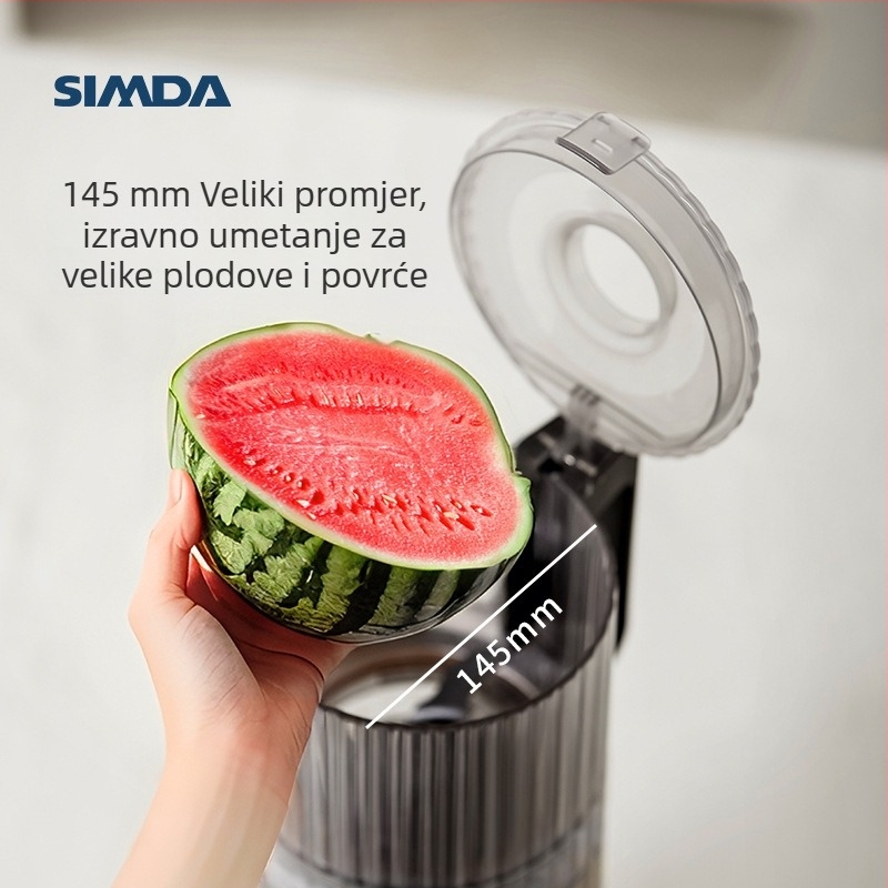 Sokovnik za kućnu upotrebu, automatski, s odjeljivanjem soka i pulpe, snaga ≤200W, kapacitet ≤400ml, brzina ≤12 000 rpm, funkcija milkshake