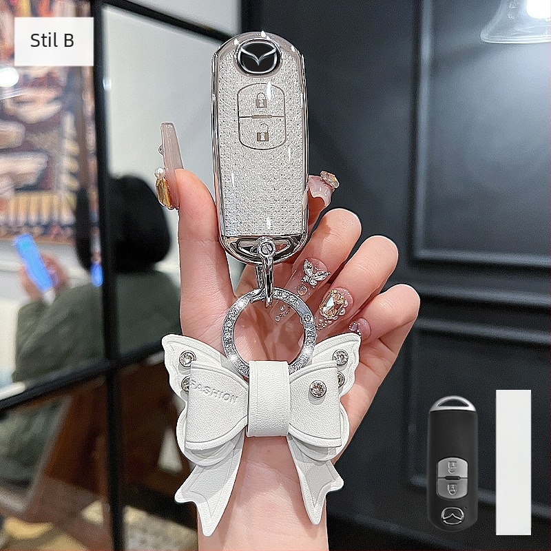 Kućište za ključ Mazda 3/Axela/Atenza – TPU, Trend stil, kompatibilno s CX-30/CX-50/CX-5/CX-4