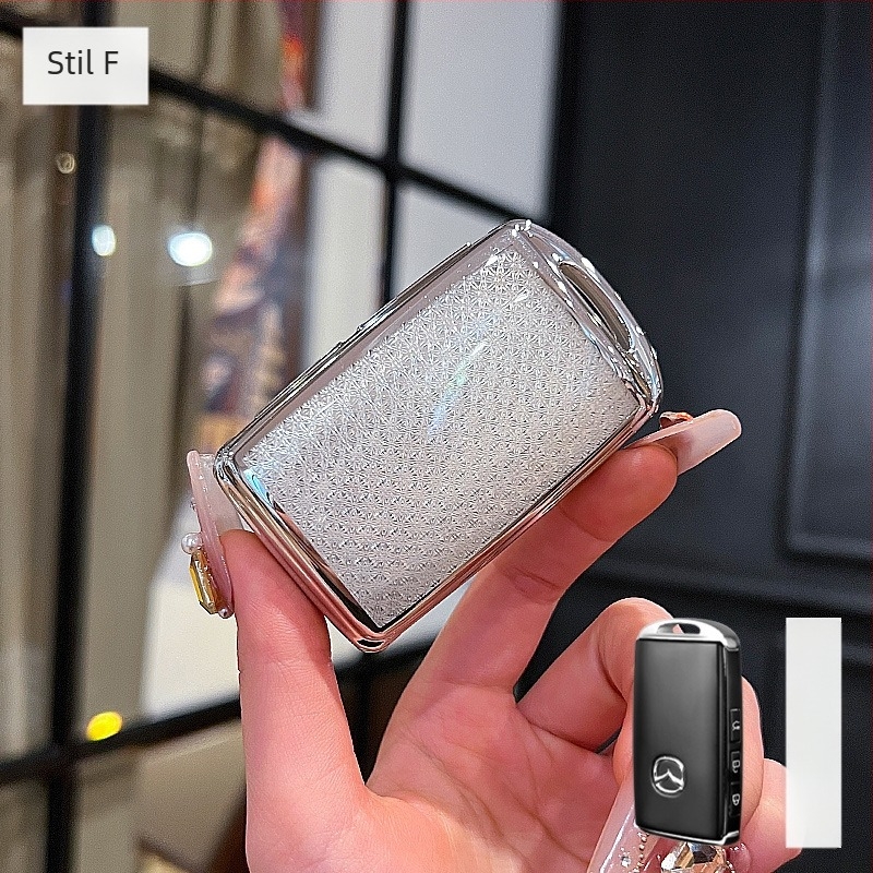 Kućište za ključ Mazda 3/Axela/Atenza – TPU, Trend stil, kompatibilno s CX-30/CX-50/CX-5/CX-4