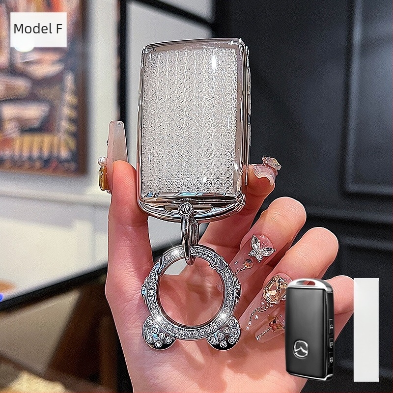 Kućište za ključ Mazda 3/Axela/Atenza – TPU, Trend stil, kompatibilno s CX-30/CX-50/CX-5/CX-4