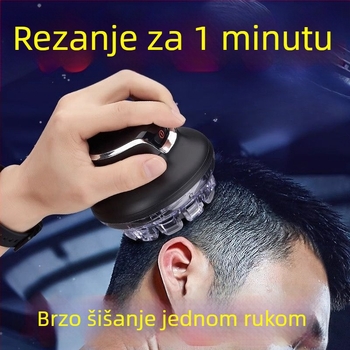 Električni uređaj za šišanje kose s motorom bez četkica, keramičke oštrice, punjiv, ugrađena baterija, niska buka