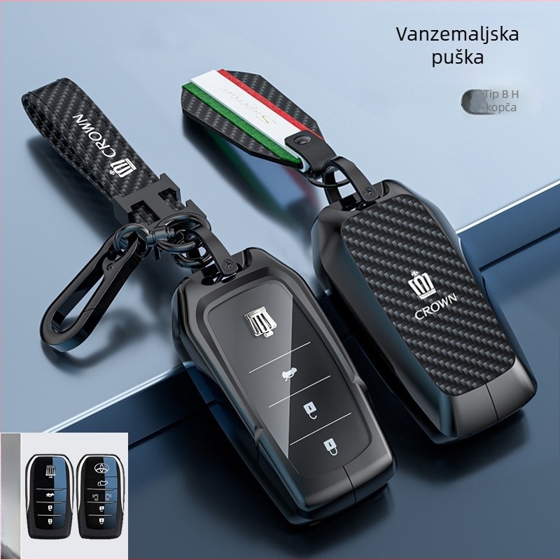 Kućište ključa Toyota Crown – cinkova legura, Lingxuan, poslovni stil